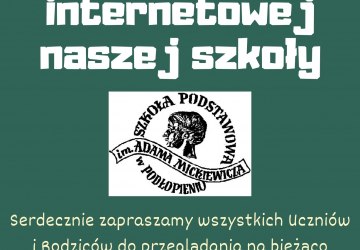 Witamy na nowej stronie internetowej szkoły