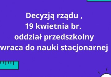 Zasady funkcjonowania szkół i placówek od 19 kwietnia