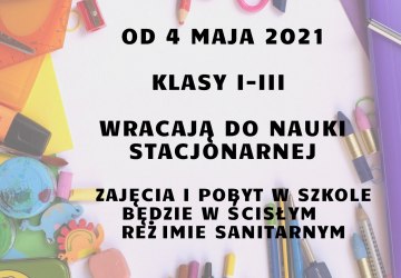 Zasady funkcjonowania szkół i placówek od 4 maja