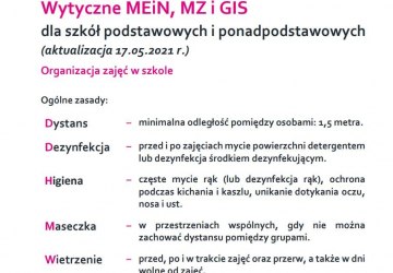 Wytyczne MEiN, MZ i GIS