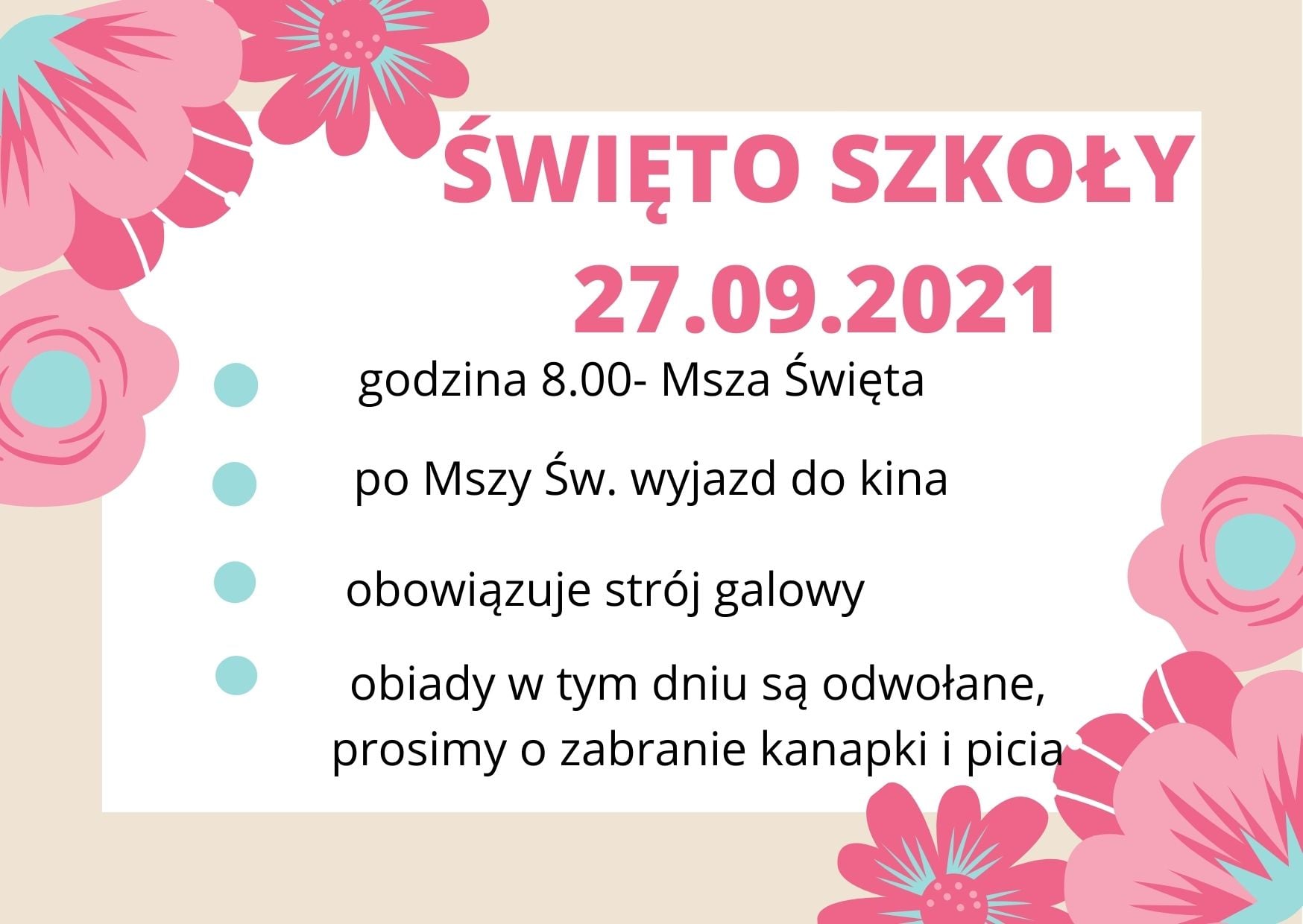 Święto Patrona Szkoły