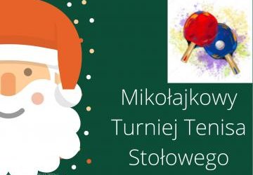 Mikołajkowy Turniej Tenisa Stołowego w Tymbarku