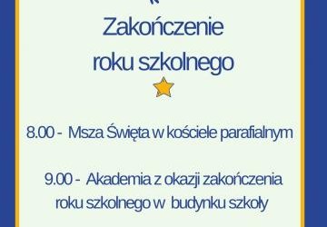 Zakończenie roku szkolnego 2021/2022