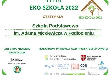 Tytuł Eko-Szkoły 2022