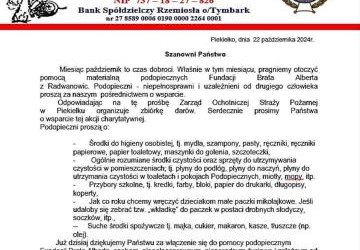 Przyłącz się do akcji OSP z Piekiełka i wesprzyj podopiecznych Fundacji Brata Alberta