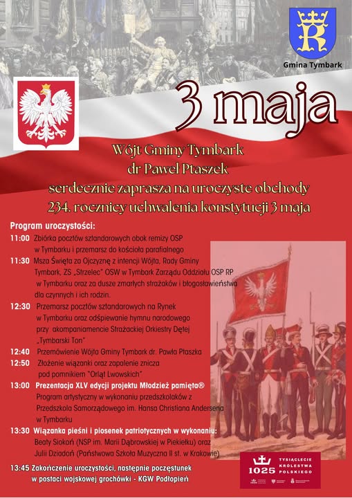 Uroczyste obchody  234. rocznicy uchwalenia konstytucji 3 maja