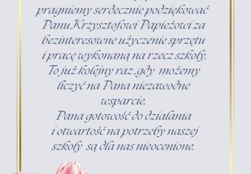 Podziękowania