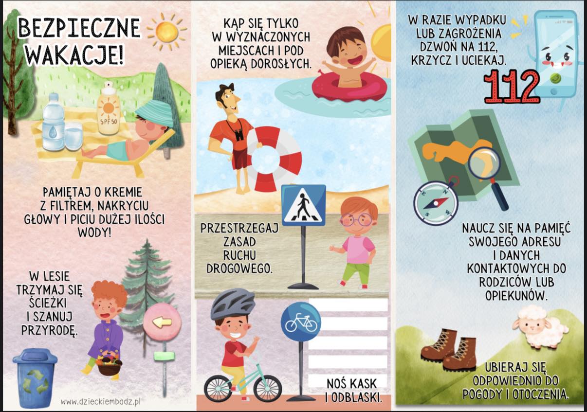 Życzymy udanych, słonecznych i bezpiecznych wakacji!🌞🌞🌞