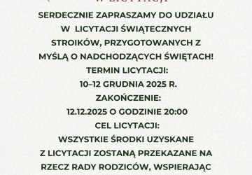 Rada Rodziców zaprasza do licytacji