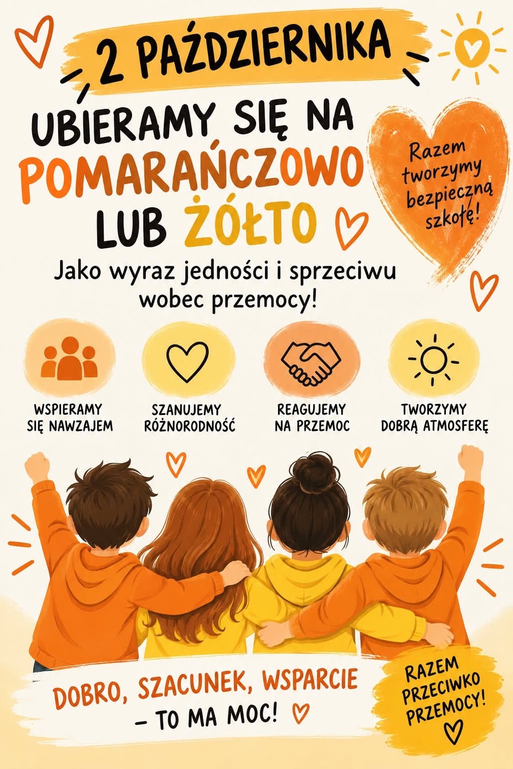 2 października ubieramy się na żółto lub pomarańczowo
